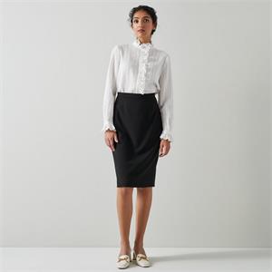 L.K. Bennett Nina Black Pencil Skirt